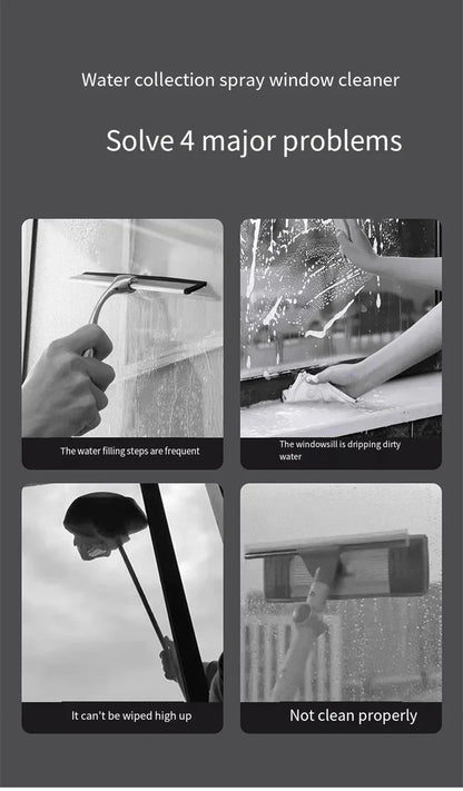 Electric Multifunctional Cordless Window Cleaner Machine White Cordless Rechargeable Automatic Portable Glass Cleaner Tools