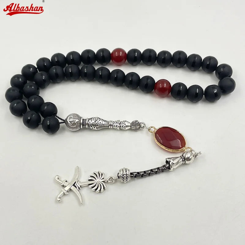 سوار تسبيح عقيق كريستالي راقٍ™