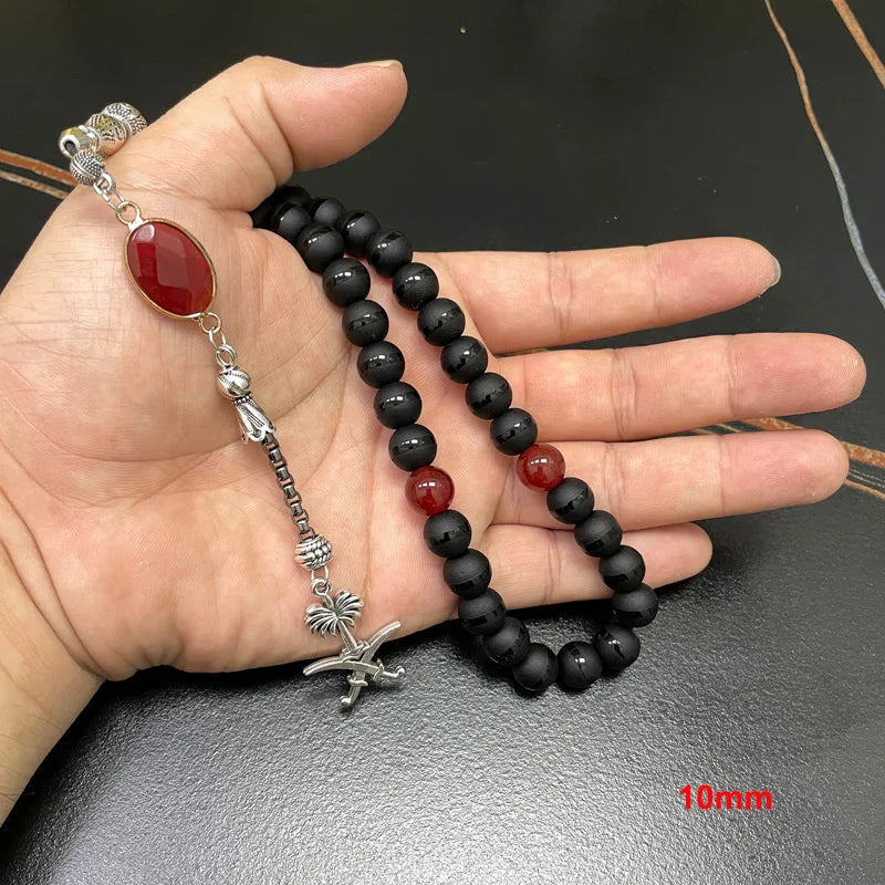 سوار تسبيح عقيق كريستالي راقٍ™