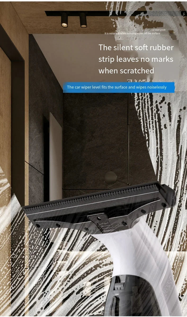 Electric Multifunctional Cordless Window Cleaner Machine White Cordless Rechargeable Automatic Portable Glass Cleaner Tools