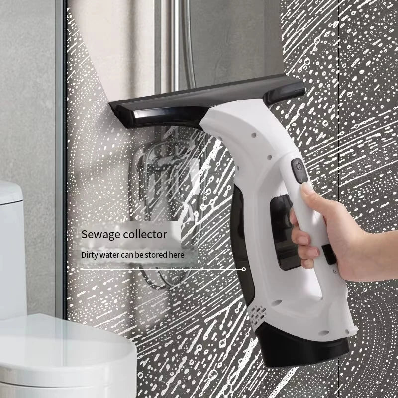 Electric Multifunctional Cordless Window Cleaner Machine White Cordless Rechargeable Automatic Portable Glass Cleaner Tools