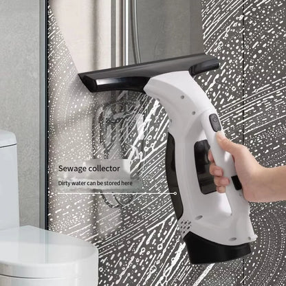 Electric Multifunctional Cordless Window Cleaner Machine White Cordless Rechargeable Automatic Portable Glass Cleaner Tools