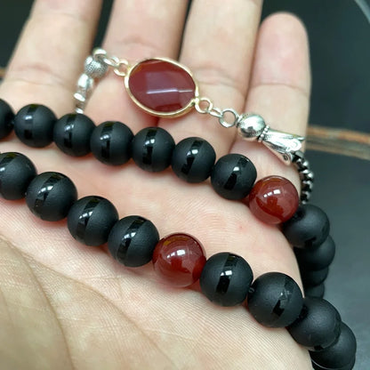 سوار تسبيح عقيق كريستالي راقٍ™